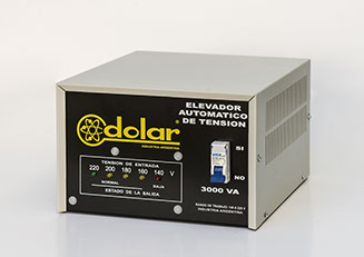 Elevador de tensión Automático DOLAR 3 Kva Rango 140 V 15 Amp.
