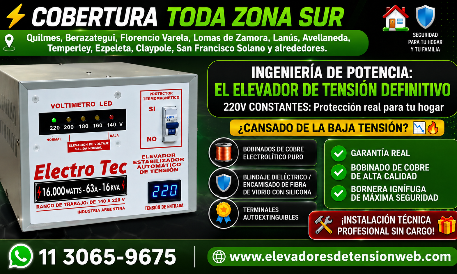¿Cuánta tensión debería tener un enchufe de mi casa?