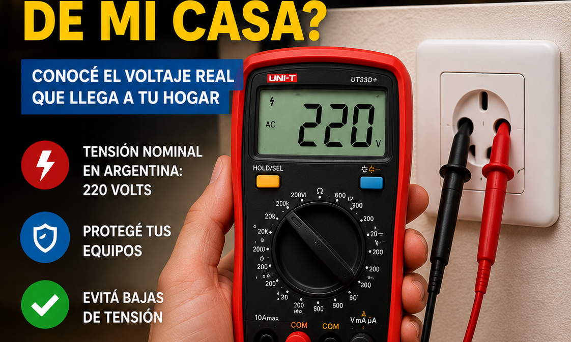 ¿Cuánta tensión debería tener un enchufe de mi casa? Bajada
