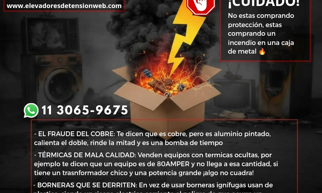 Elevadores de Tensión: Por qué el peso es la única garantía de capacidad real