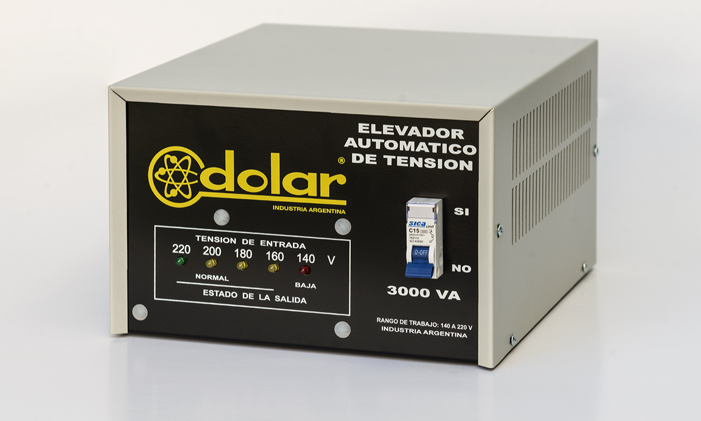Elevador de tensión 3 kVA para electromedicina y computadoras