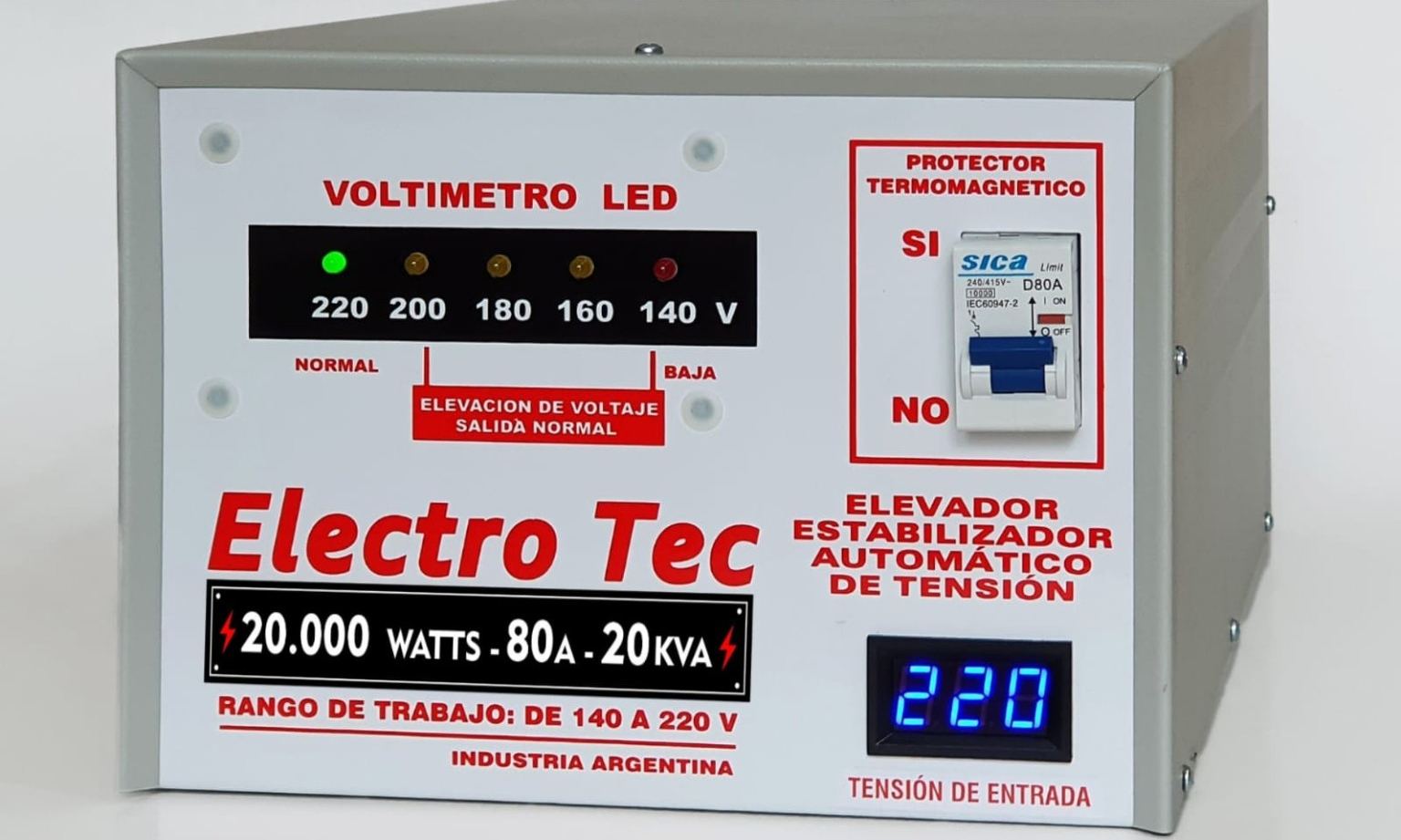 Subidor de voltaje 20.000 watts: por qué en el GBA es el único que no corta en invierno con todo encendido
