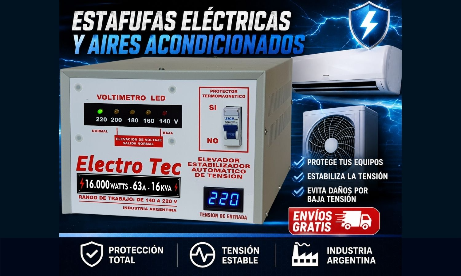 ¿Elevador de luz, elevador de energía o elevador de tensión? Qué significa cada uno