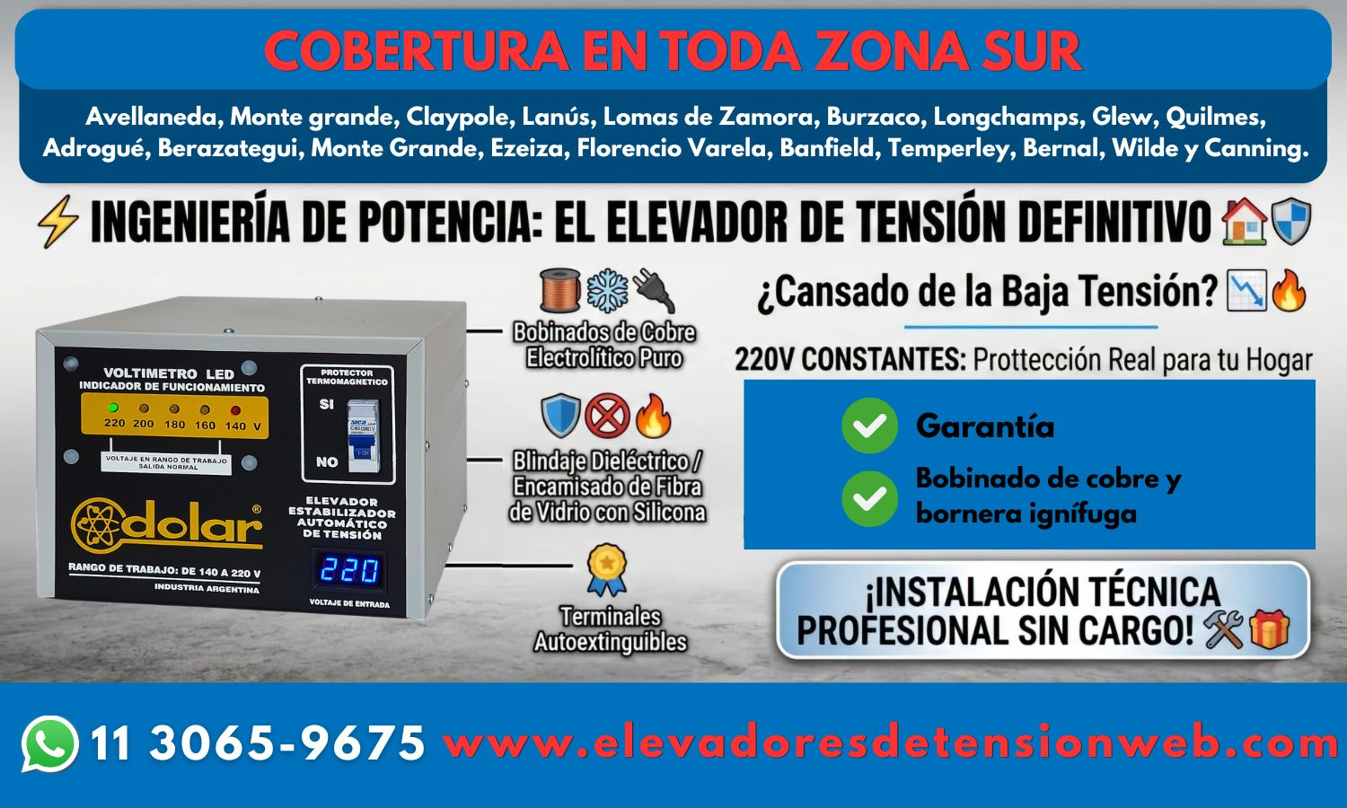 Elevador de tensión 24 kVA para viviendas: ¿es posible en monofásico?